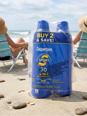 Coppertone Sport 30 SPF 4-in-1 Sunscreen Spray